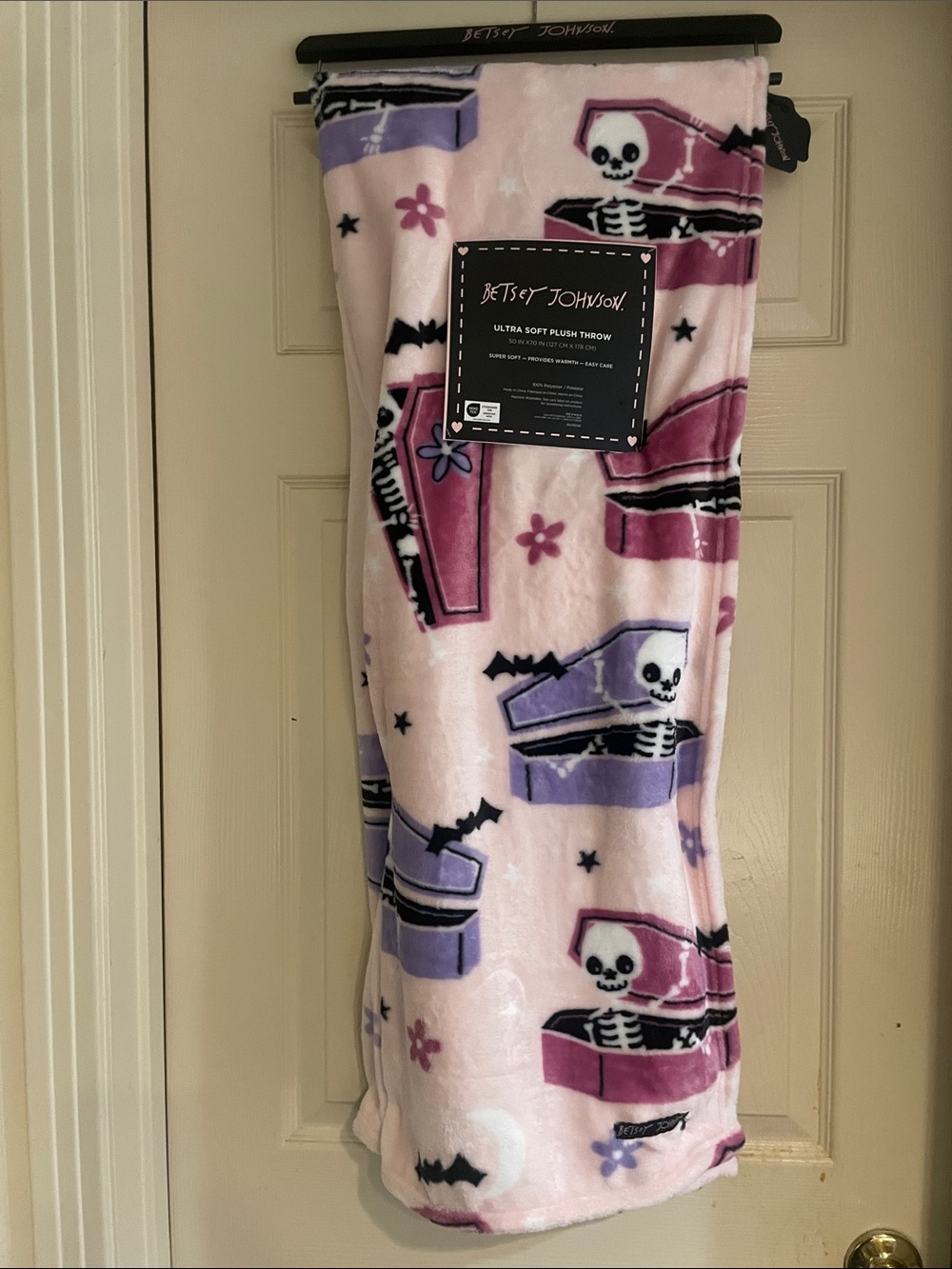 Betsey Johnson Skeleton Blanket